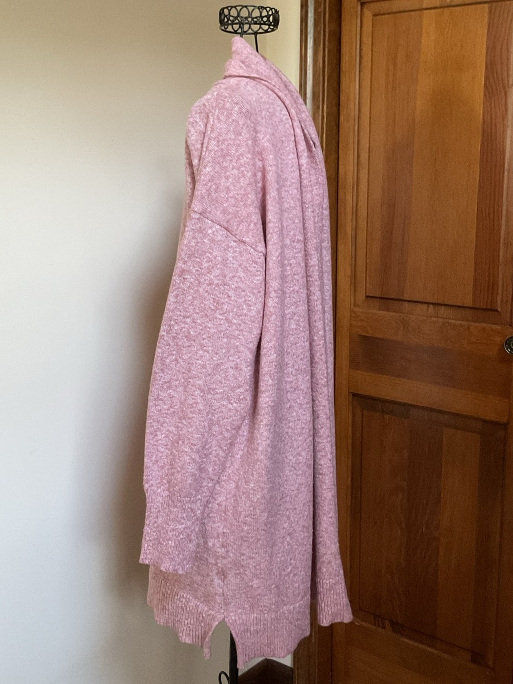 Eddie Bauer Dusty Pink Open-Front Cardigan - Picture 2 of 5